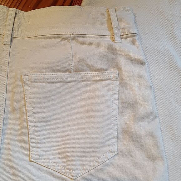 Ann Taylor The Wide Leg High Rise Natural Denim Jeans Above Ankle Length  NWT - Picture 7 of 11